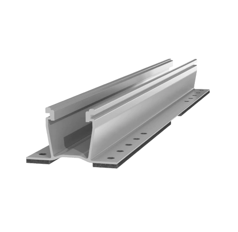 Mini riel de aluminio para montaje en lámina trapezoidal